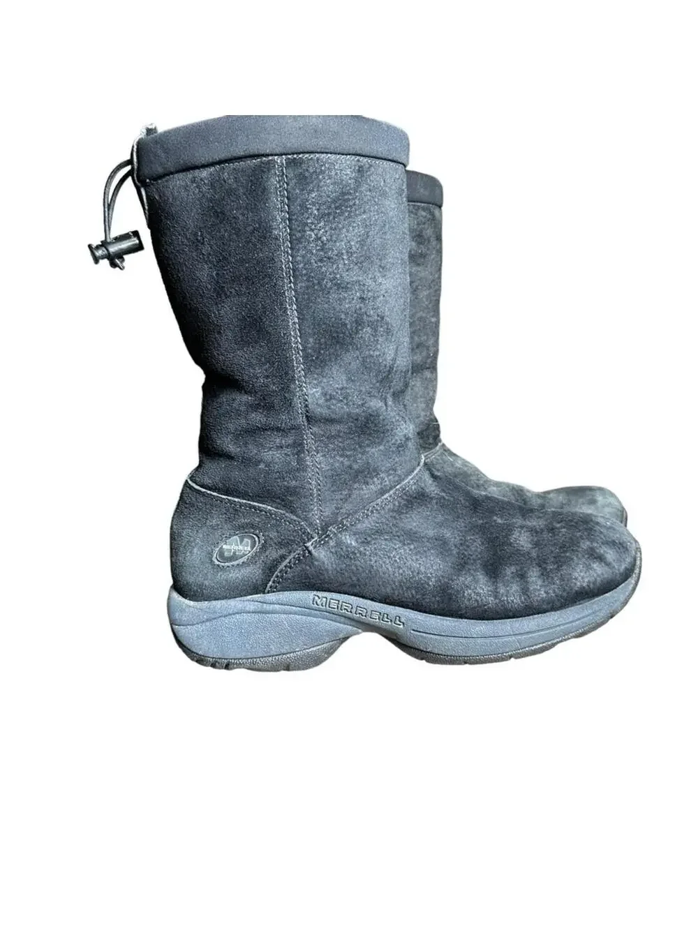 Merrell Primo Chill Massif Women's Winter Boots Size 6.5 Black Suede Fur